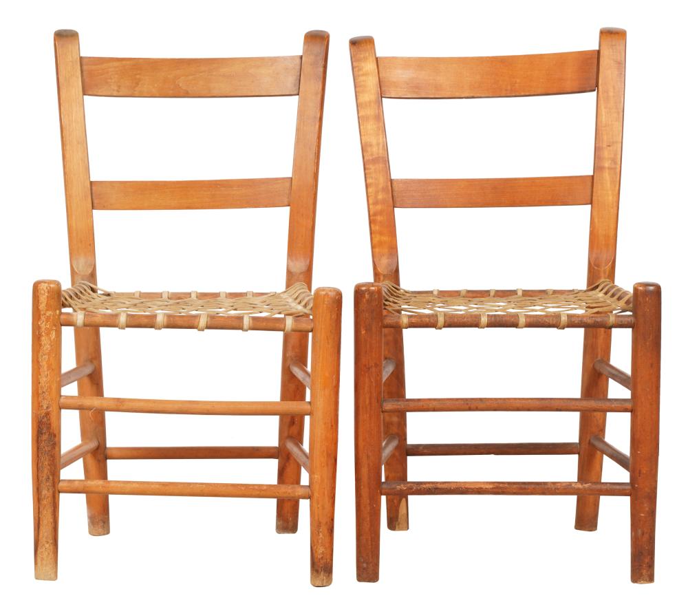 PAIR OF AMERICAN LADDERBACK