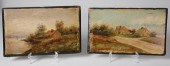 PAIR OF AMERICAN NAIVE PAINTIN