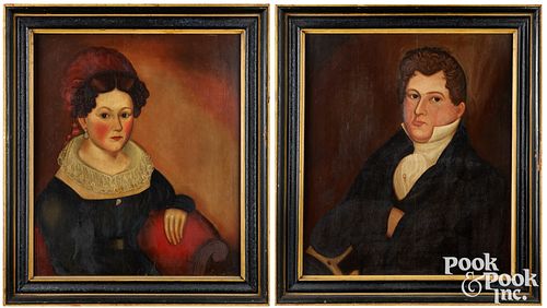 PAIR OF AMERICAN OIL ON PANEL