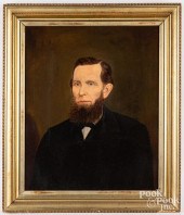 PAIR OF AMERICAN OIL ON CANVAS