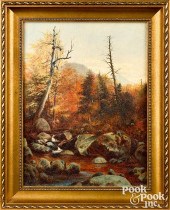PAIR OF AMERICAN OIL ON CANVAS