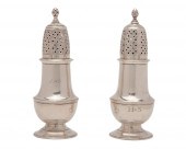 PAIR OF AMERICAN PEPPER POTS,