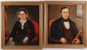 PAIR OF AMERICAN PORTRAIT OILS