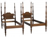 PAIR OF AMERICAN POSTER BEDS P