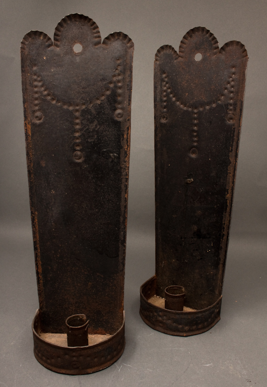 Pair of American punch decorated