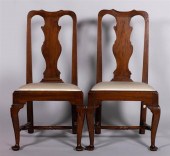 PAIR OF AMERICAN QUEEN ANNE MA