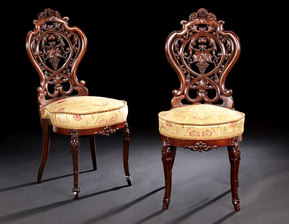 Pair of American Rococo Revival