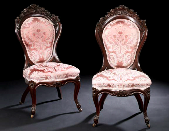 Pair of American Rococo Revival