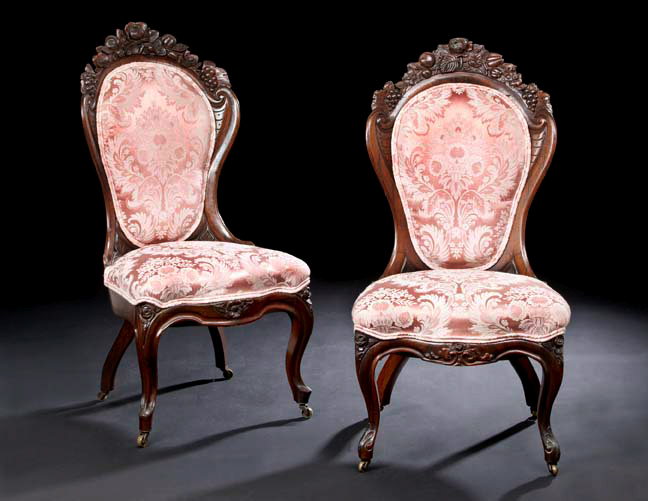 Pair of American Rococo Revival