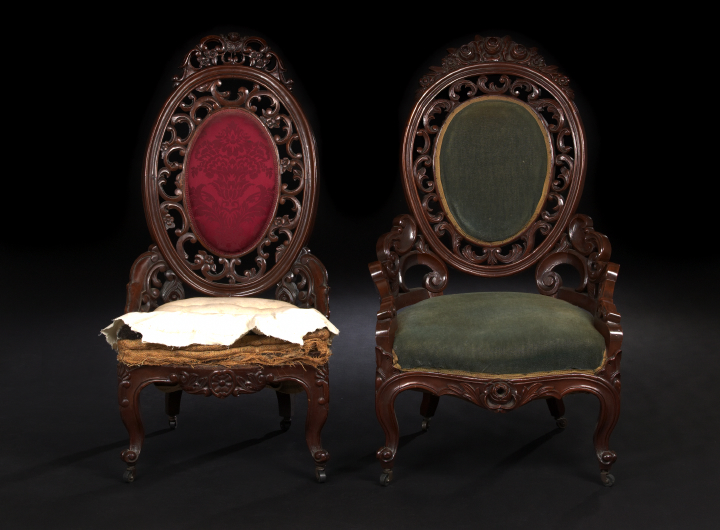 Pair of American Rococo Revival