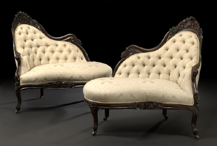 Pair of American Rococo Revival