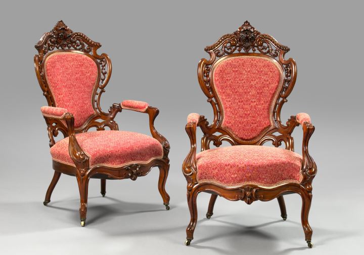 Pair of American Rococo Revival