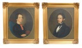 PAIR OF AMERICAN SCHOOL PORTRA