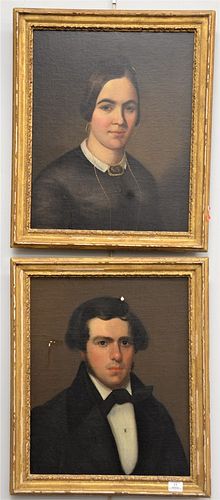 PAIR OF AMERICAN SCHOOL PORTRAITS