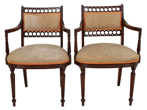 PAIR OF AMERICAN SHERATON STYLE