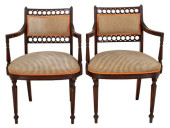 PAIR OF AMERICAN SHERATON STYL