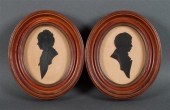 Pair of American silhouettes i