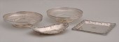 PAIR OF AMERICAN SILVER FOOTED