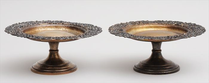 PAIR OF AMERICAN SILVER STEMMED