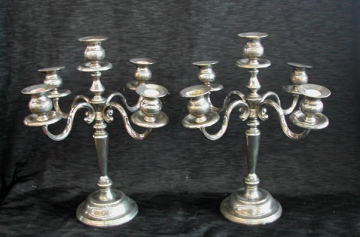 Pair of American Silverplate