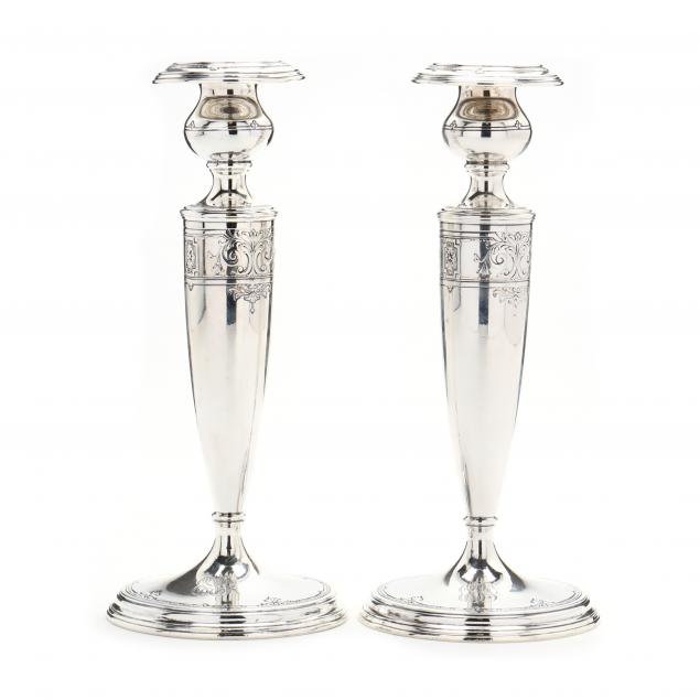 PAIR OF AMERICAN STERLING SILVER