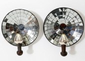 PAIR OF AMERICAN TIN REFLECTIV