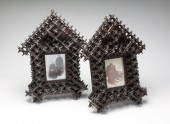 PAIR OF AMERICAN TRAMP ART FRA