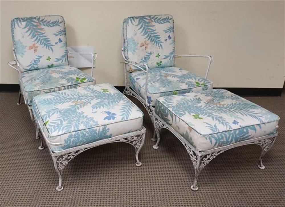 PAIR OF AMERICAN 'VINE' DECORATED