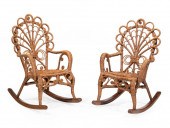 PAIR OF AMERICAN WICKER CHILD'