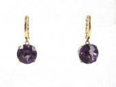 PAIR OF AMETHYST AND FOURTEEN