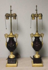 Pair of Amethyst Colored Bronz