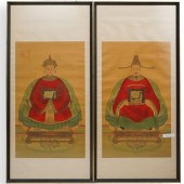 PAIR OF ANCESTRAL PORTRAIT PAI