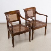 PAIR OF ANGLO-COLONIAL MAHOGAN