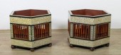 PAIR OF ANGLO INDIAN INLAID PL