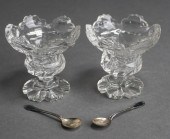 PAIR OF ANGLO-IRISH CRYSTAL OP