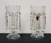 PAIR OF ANGLO-IRISH CUT GLASS