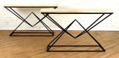 PAIR OF ANGULAR IRON AND PARCH