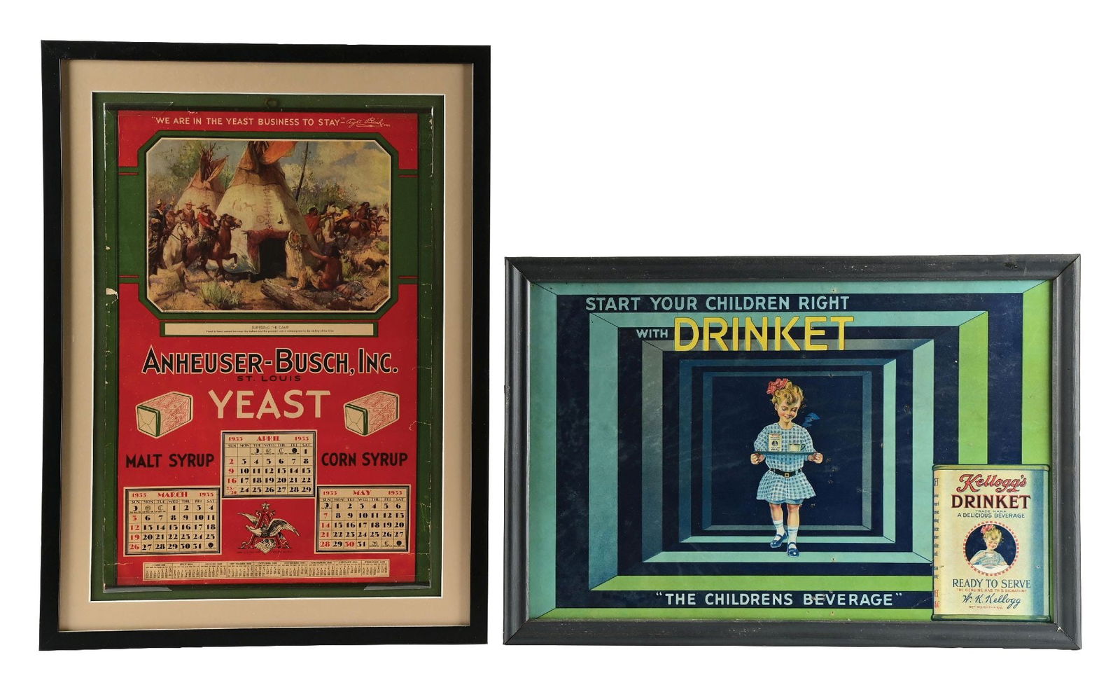 PAIR OF ANHEUSER-BUSCH YEAST