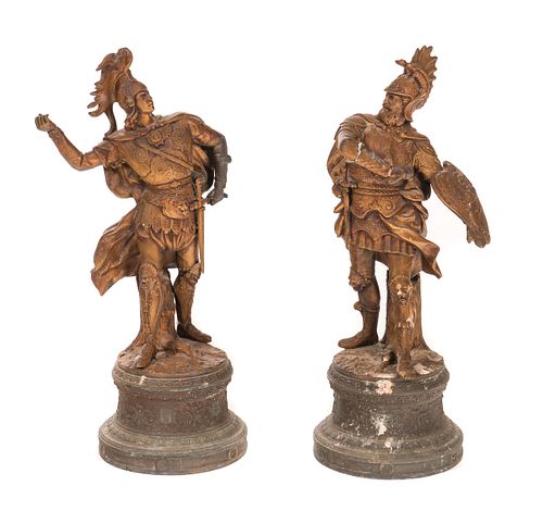 PAIR OF ANSONIA CLOCK FIGURESPair
