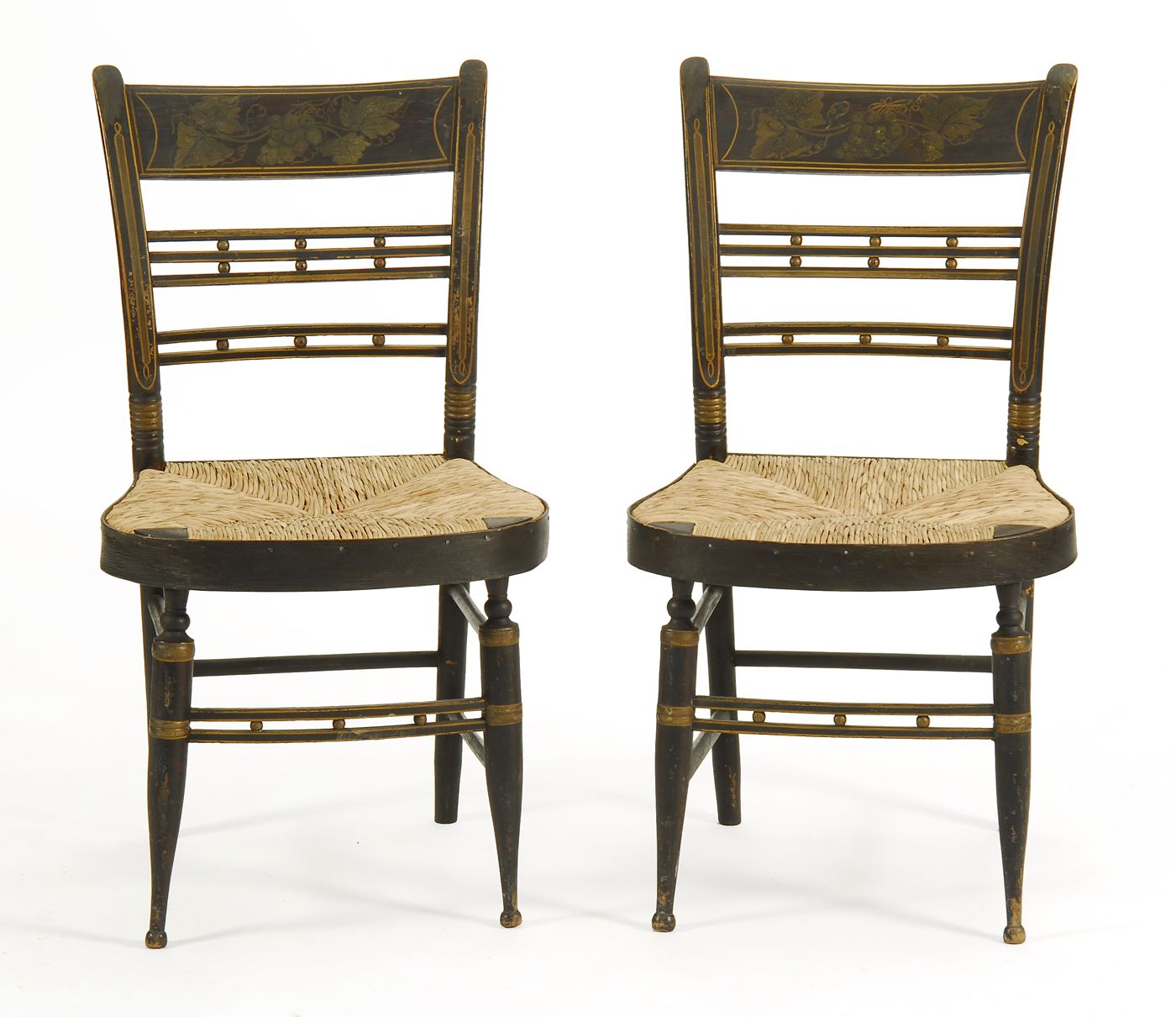 PAIR OF ANTIQUE AMERICAN SHERATON