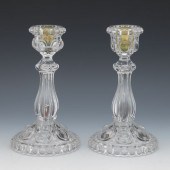 PAIR OF ANTIQUE BACCARAT CRYST