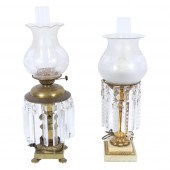 PAIR OF ANTIQUE BRASS CONVERTE