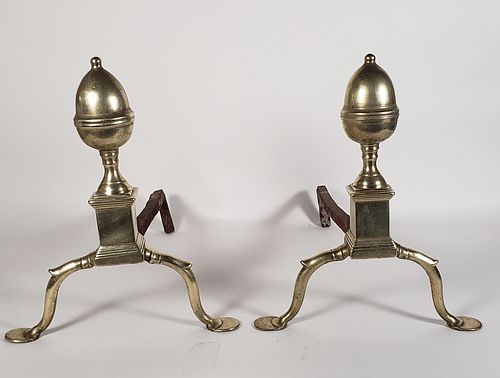 PAIR OF ANTIQUE BRASS