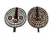PAIR OF ANTIQUE CARVED WOOD AF