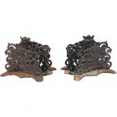 PAIR OF ANTIQUE CAST IRON CHER