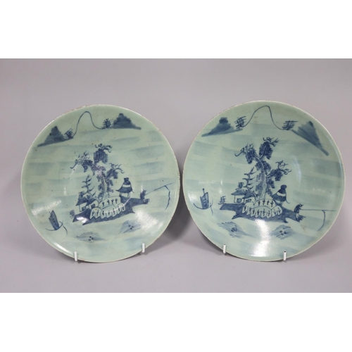 Pair of antique Chinese celadon