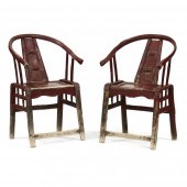 PAIR OF ANTIQUE CHINESE PAINTE