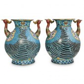 PAIR OF ANTIQUE CHINESE PHOENI
