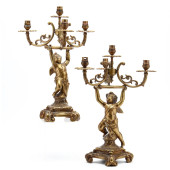 PAIR OF ANTIQUE CONTINENTAL FI