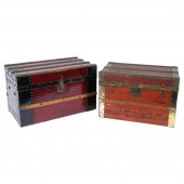 PAIR OF ANTIQUE DOLL TRUNKS 11